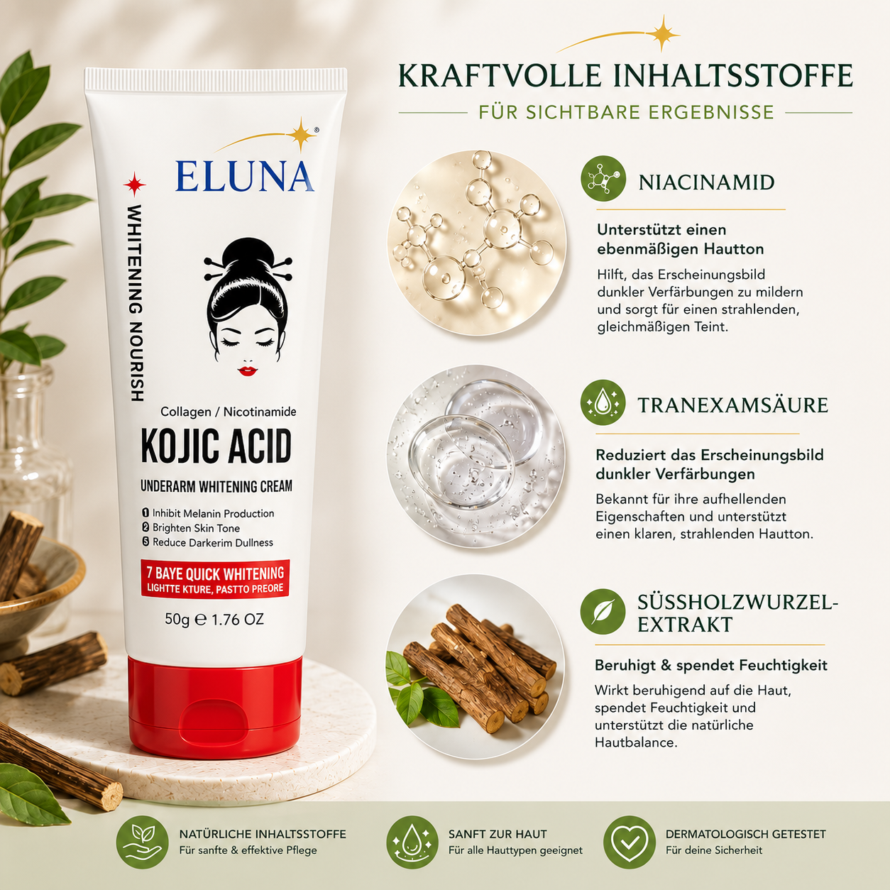 Eluna Aufhellende Achsel creme